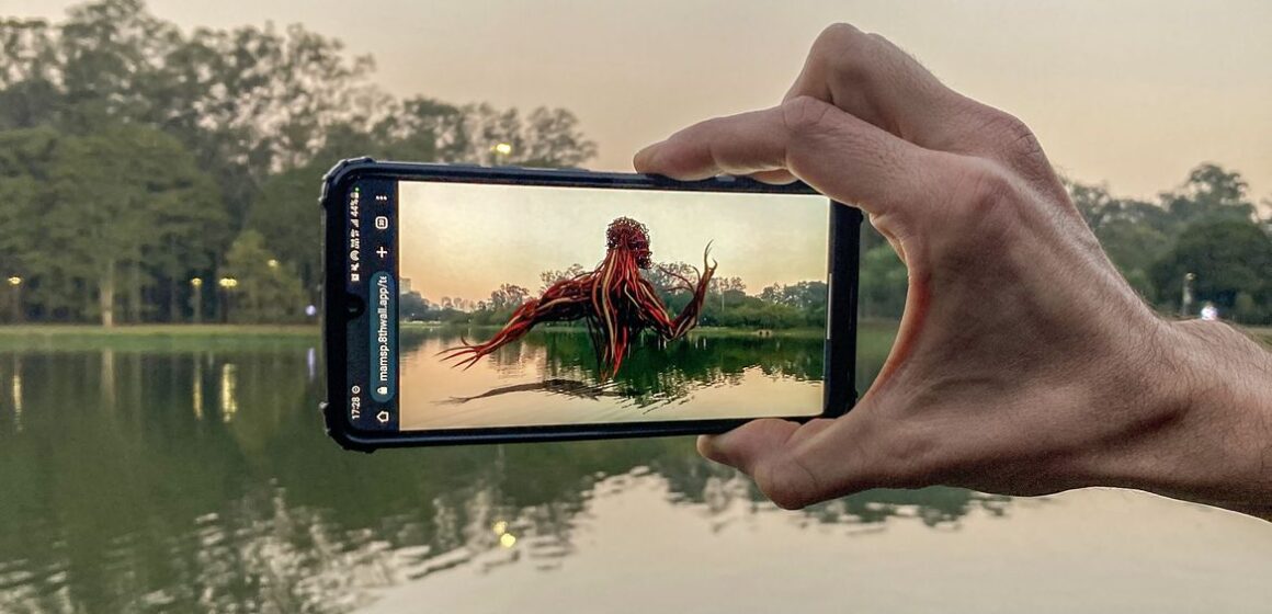 mamrealidades_vista_da_obra_de_fernando_velazquez_-_gorgona_01_serie_outras_naturezas_2023._foto_luis_felipe_abbud MAM exibe exposição em realidade aumentada no Parque Ibirapuera