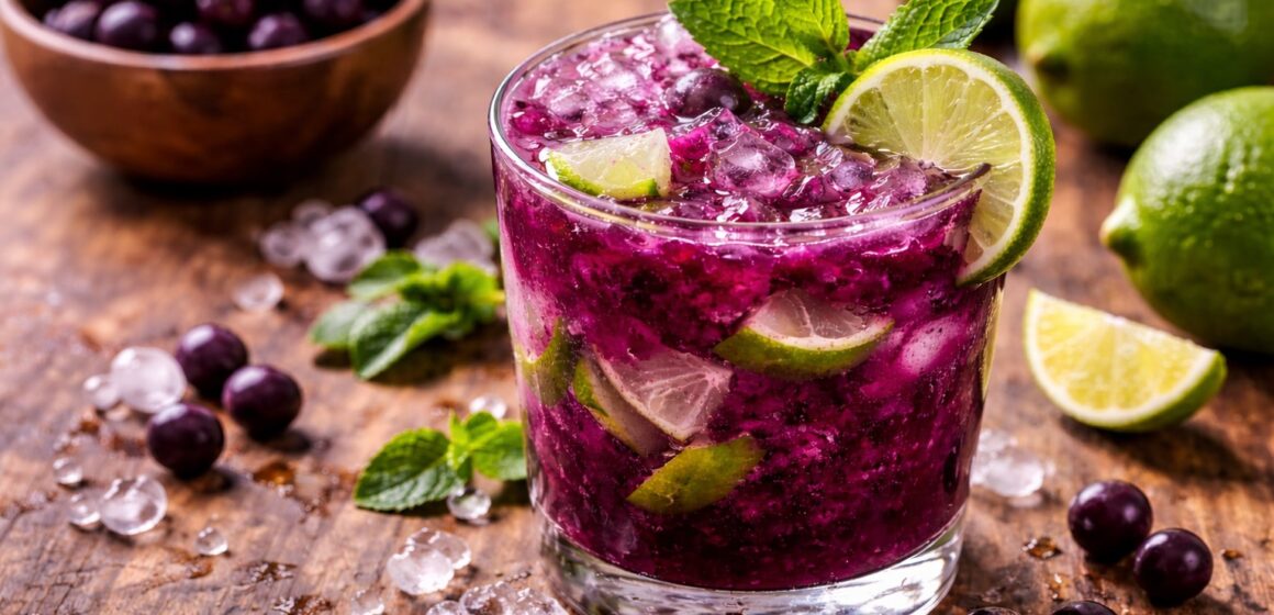 Caipirinha de açaí vira drink queridinho para brindar o fim de ano com frescor e brasilidade