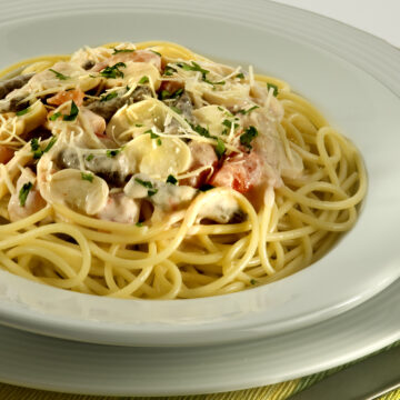 Espaguete-ao-Molho-de-Estrogonofe-1 Para começar a semana: Espaguete ao Molho de Strogonoff